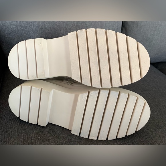 New in box Steve Madden Cool Planet Moss Bone Paris Combat Boots Size 9.5 - Picture 5 of 7